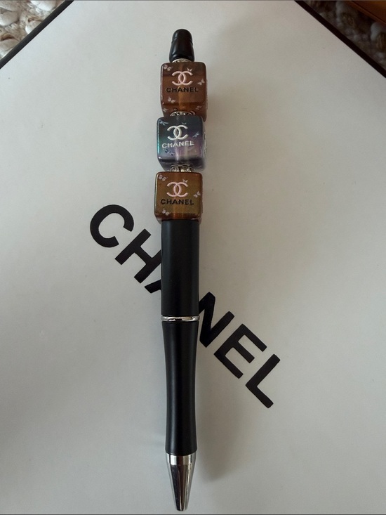 Other - 🏵️Black Pen with Brown and Blue Logo Cubes